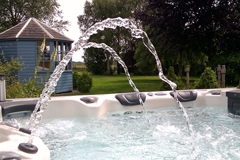 image of a spa/hot tub in a garden